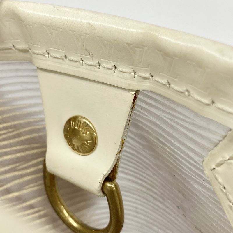 Louis Vuitton Handbag Epi Plage Mini Lagoon Bay M92263 White Women's