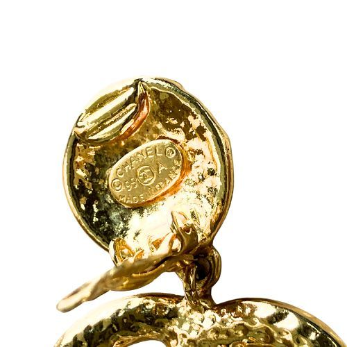 Chanel Earrings Metal Gold Plated Gold