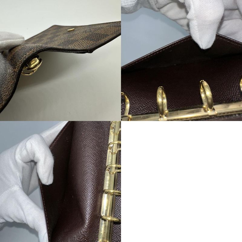 Louis Vuitton R20700 No Betas Agenda PM Notebook Cabas - Damier Ebène Leather