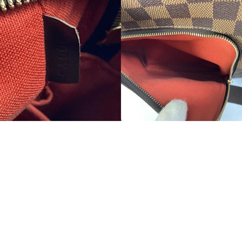 Louis Vuitton Shoulder Bag Olaf MM N41441 Damier Canvas Ebène Brown