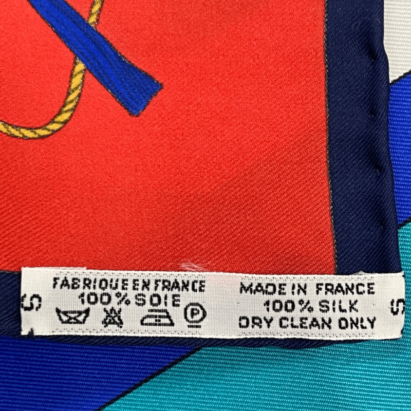 Hermes Carree 90 Soies Volantes Skyward Flying Silk Scarf 100% Silk Multicolor