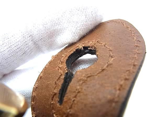 Fendi Strap You Leather Shoulder Strap Crossbody Shoulder Brown Ax5453