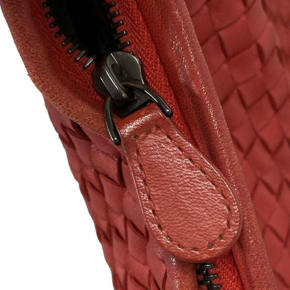 Bottega Veneta Handbag Large Veneta Bag Red Leather