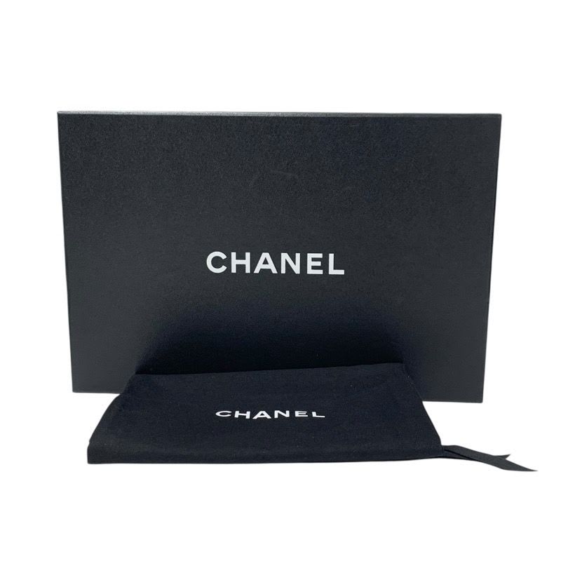 Chanel Loafer Leather Shoes White Gold Coco Mark
