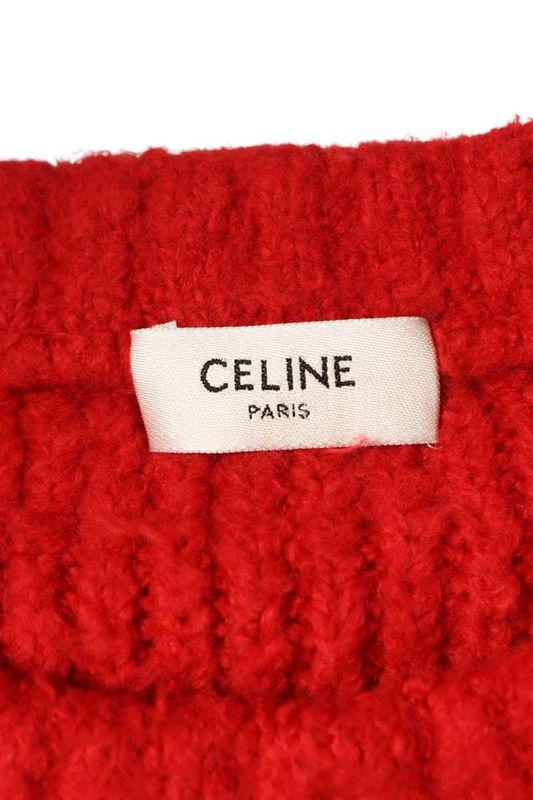 Celine Ry02h0zqj.38rn Striped Border Crew Neck Knit Men's XL