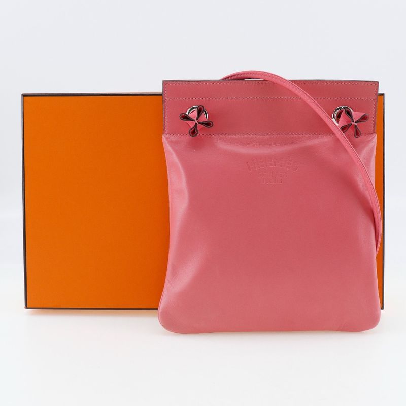 Hermes Aline Mini Calf Pink D Women Shoulder Bag