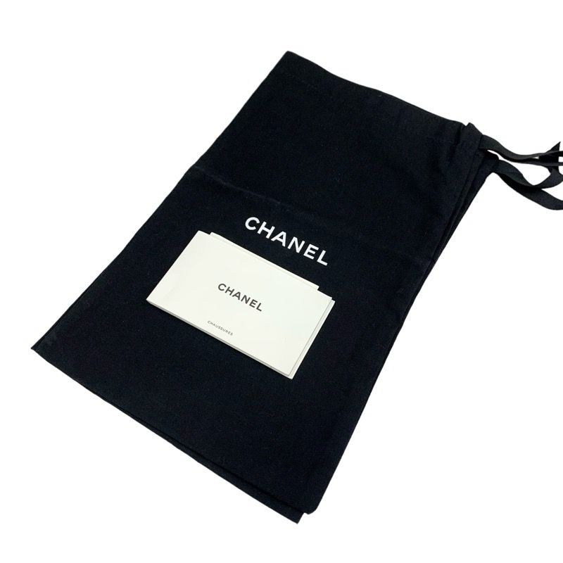 Chanel Sandals Shoes Leather Gold Flat Sandals Mules Coco Mark Punching