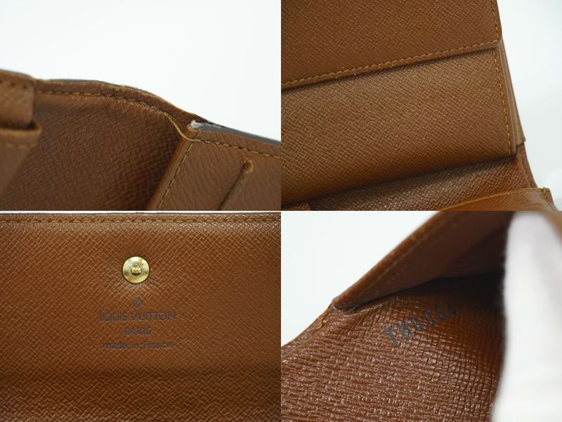 Authentic Louis Vuitton LV Porte Trésor International Monogram Long Wallet