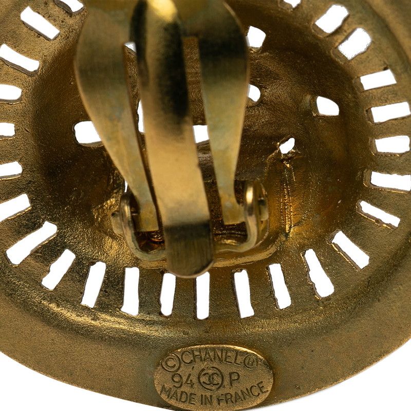 Chanel Vintage Logo Gold Plated Ladies Chanel