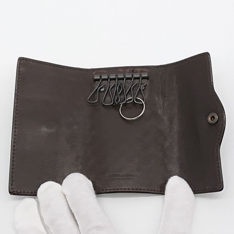 Bottega Veneta Key Case Brown 6ring With Box