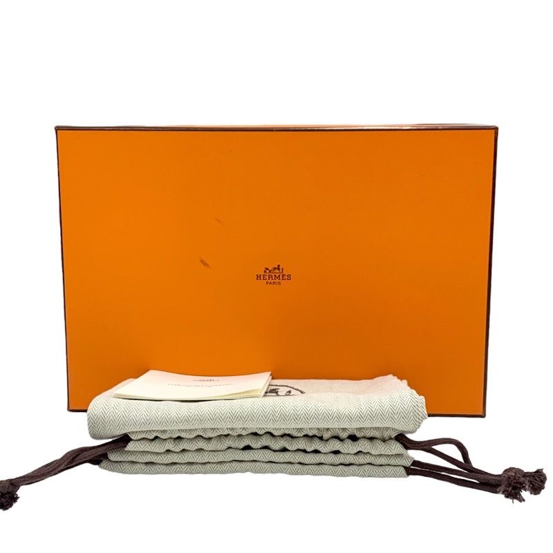 Hermes Grace Sandals Shoes Leather Black Flat Sandals