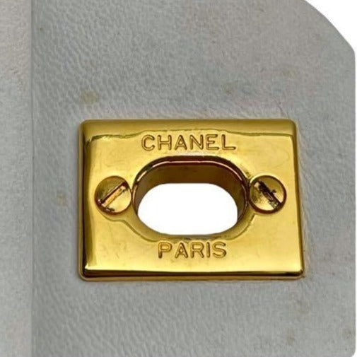CHANEL 24K Vintage Classic Double Flap Bag Quilted Lambskin Chain Tote
