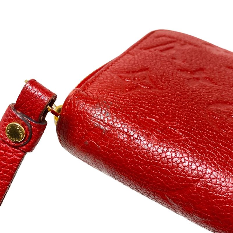 Louis Vuitton Monogram Empreinte Zippy Wallet M63691 Scarlet