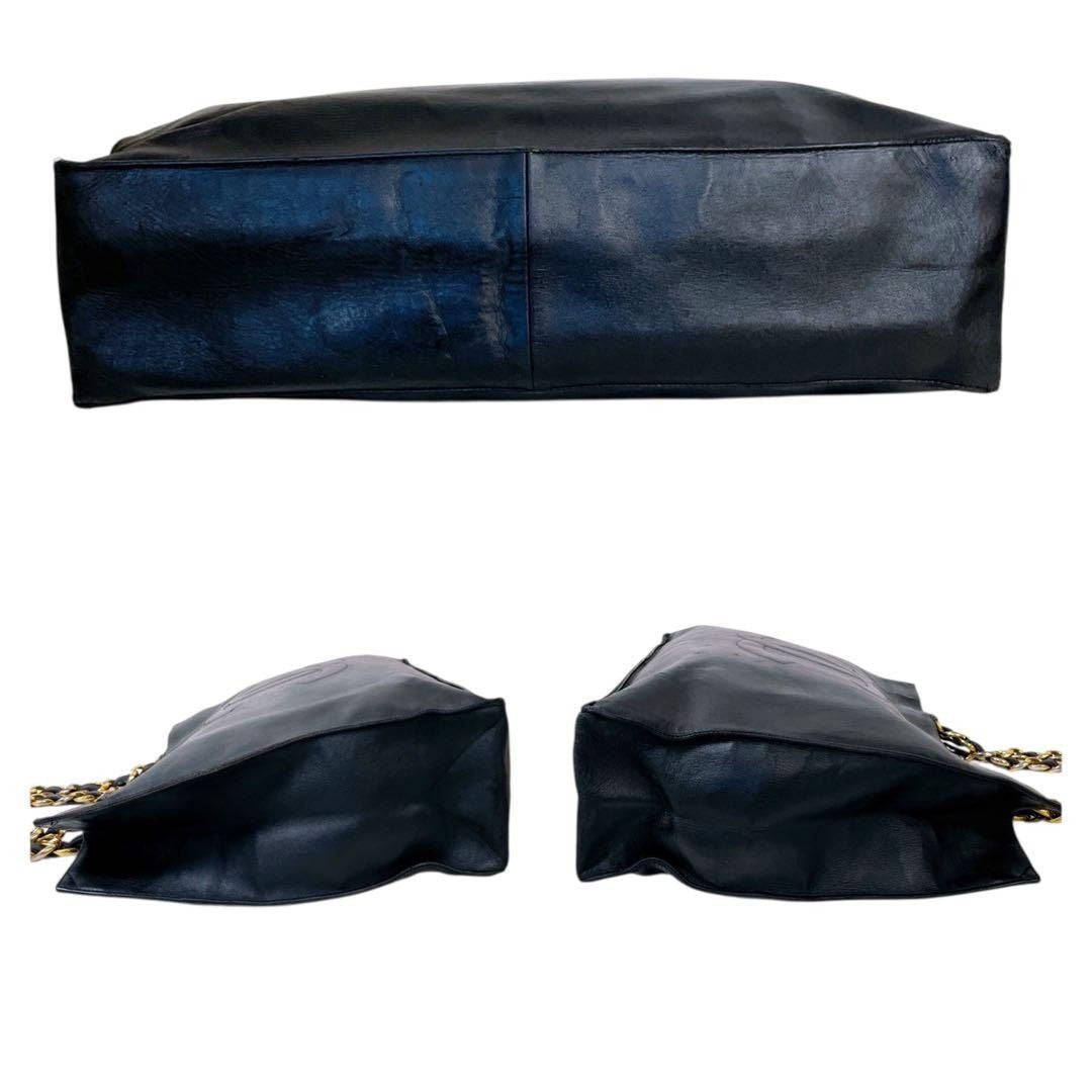 CHANEL Jumbo XL Shopping Tote Timeless Classic Black Lambskin Vintage