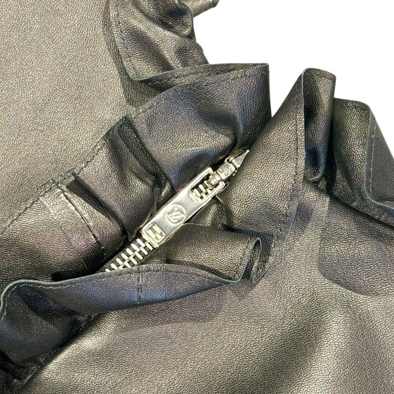 Louis Vuitton Ffld02hyl Sleeveless Cutwork Cles Zipper Dress Women Black 36