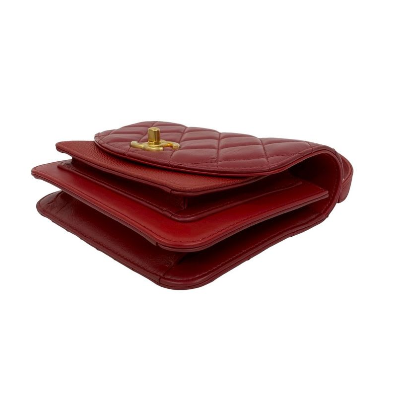 Chanel Small Flap Caviar Leather Calfskin 2-Way Hand Bag