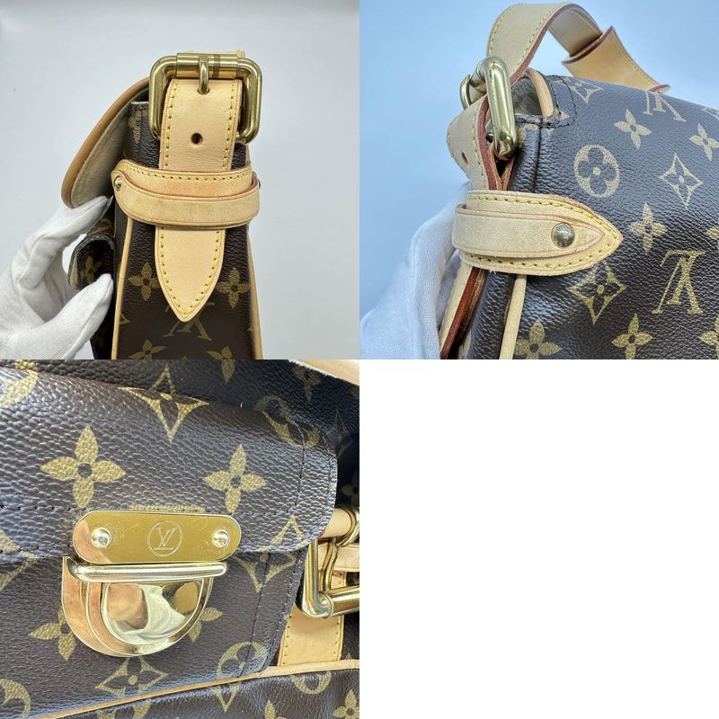 Louis Vuitton M40027 Shoulder Bag Hudson PM Brown Monogram Ladies Men
