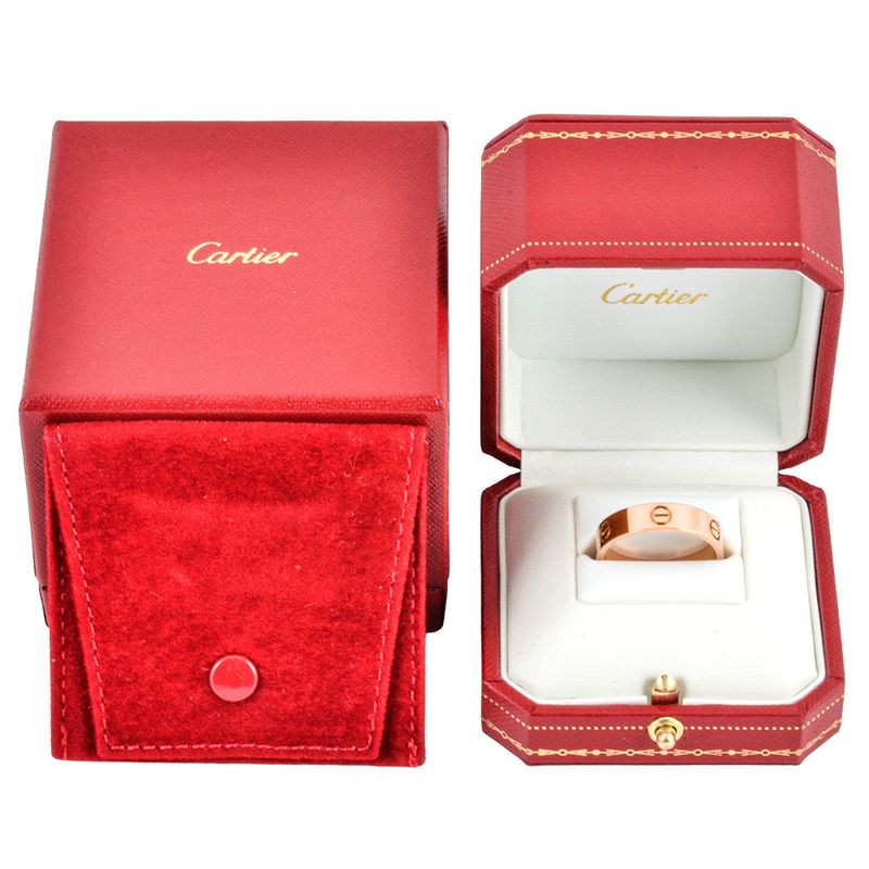 Cartier Love Ring #65 18K Pink Gold 72g Men's