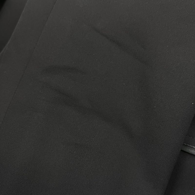 Fendi Leather Pockets Collarless Jacket Fj6359 N6f Black 44