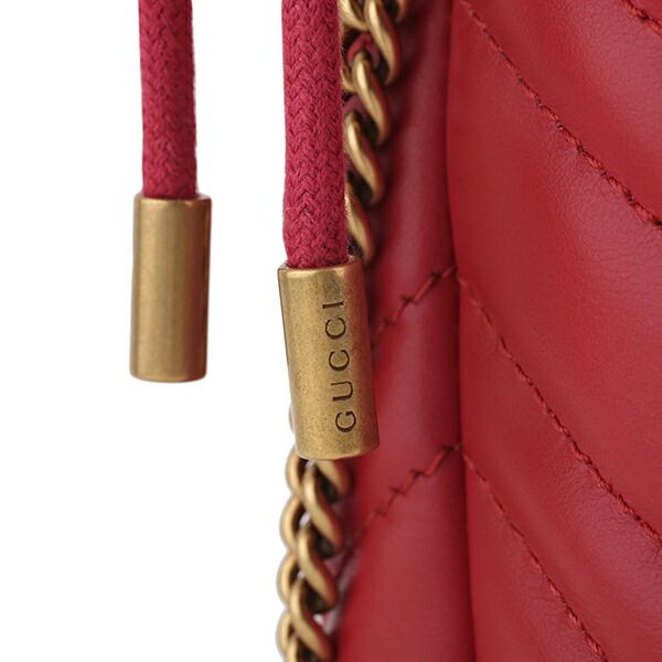 Gucci Shoulder Bag GG Marmont Red