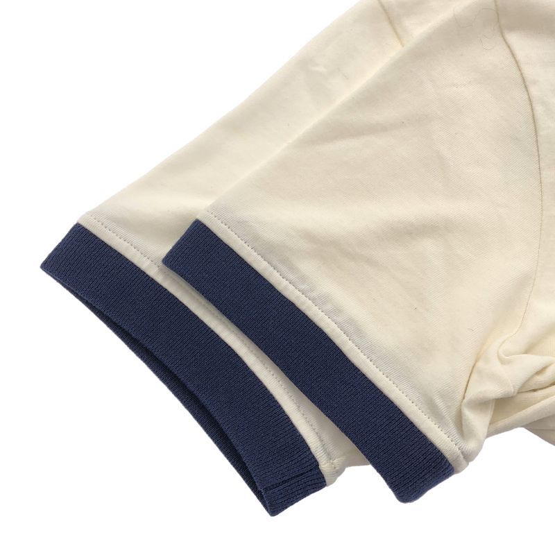 Gucci Embroidery Cotton Jersey T-Shirt 756596 Xjfv8 White X Navy M