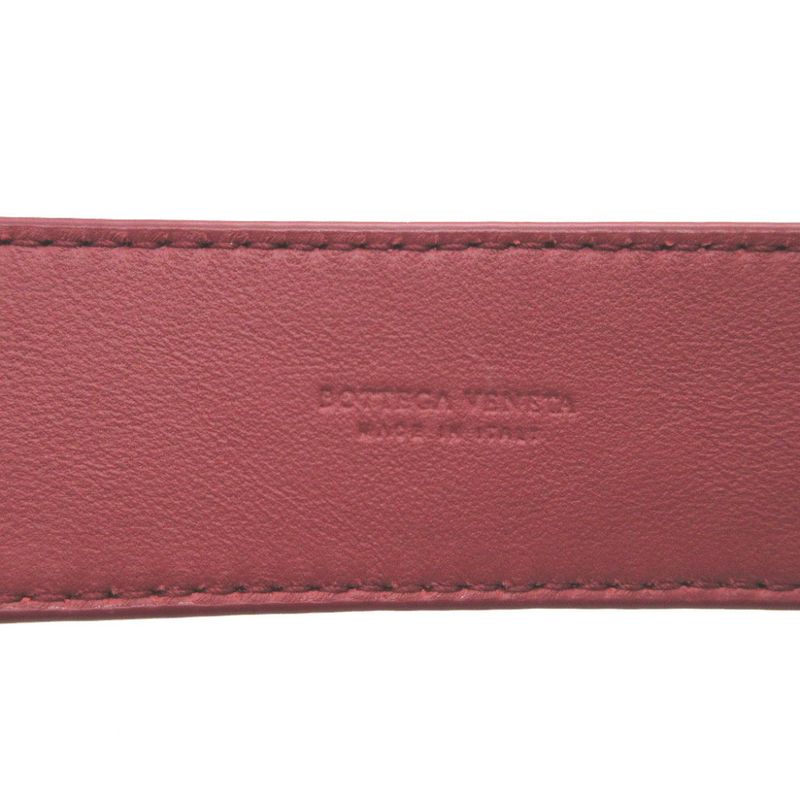 Bottega Veneta 563992 Intrecciato Leather Red Shoulder Strap 1062 Bottega Veneta