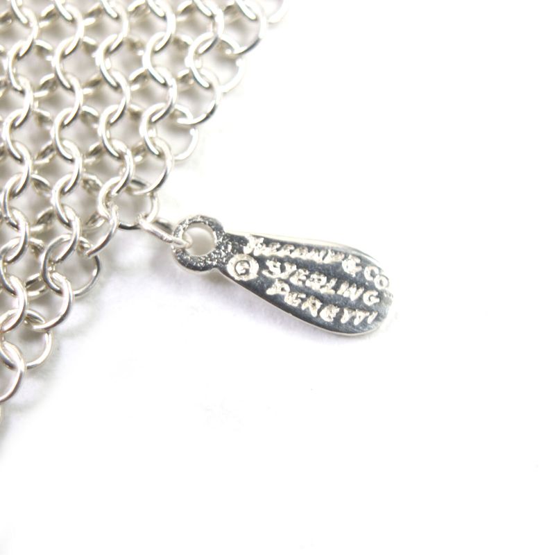 Tiffany & Co Vintage Old Tiffany & Co Mesh Scarf Necklace Sv925 Silver With
