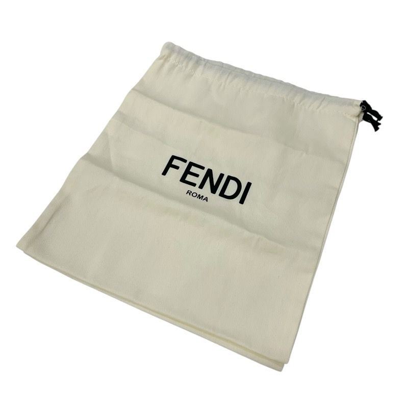 Fendi First Sandals Shoes Leather Brown Gold Unused Mule Metal Heel Strap