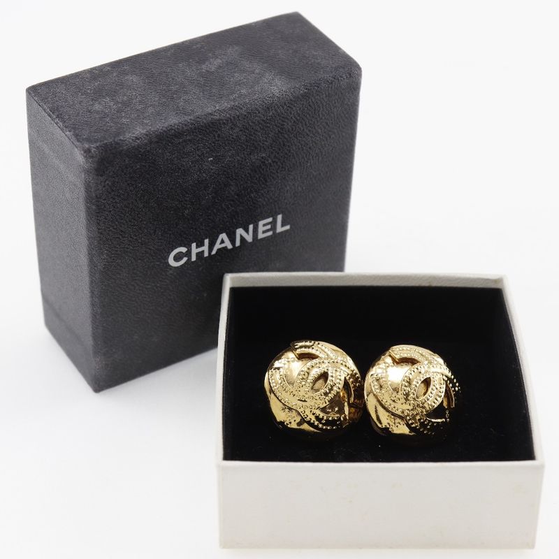 Chanel Gold Plated 94P Ladies 18.8g Earring