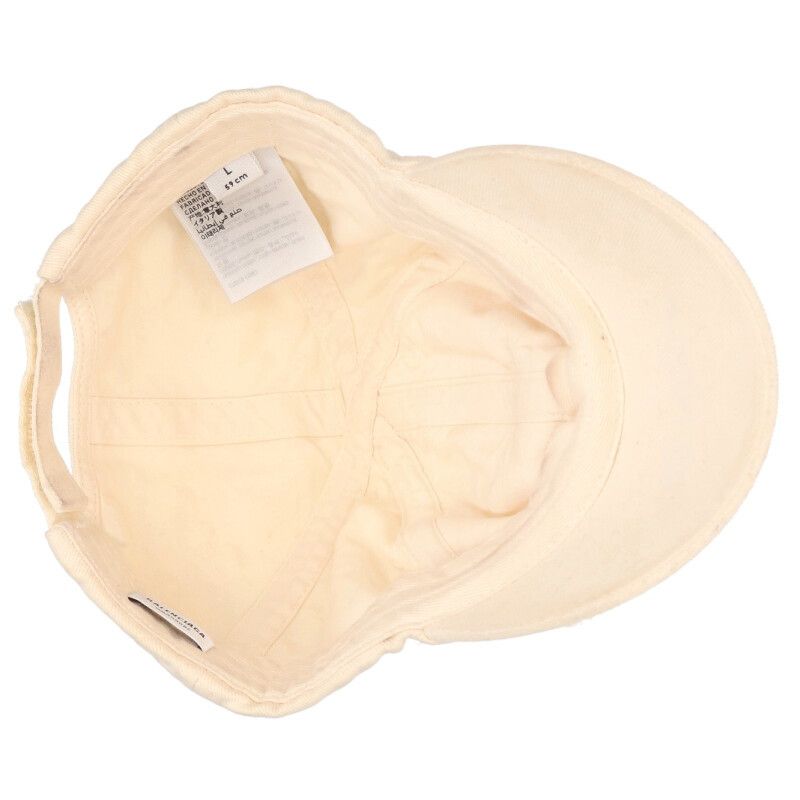 Balenciaga 673318 410b2 Destroyed Logo Embroidered Baseball Cap Hat Men's L