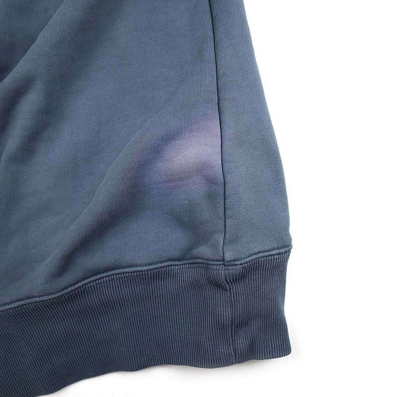 Balenciaga 22aw Vintage Wash Embroidered Sweatshirt 697869 Tnvg8 Blue L