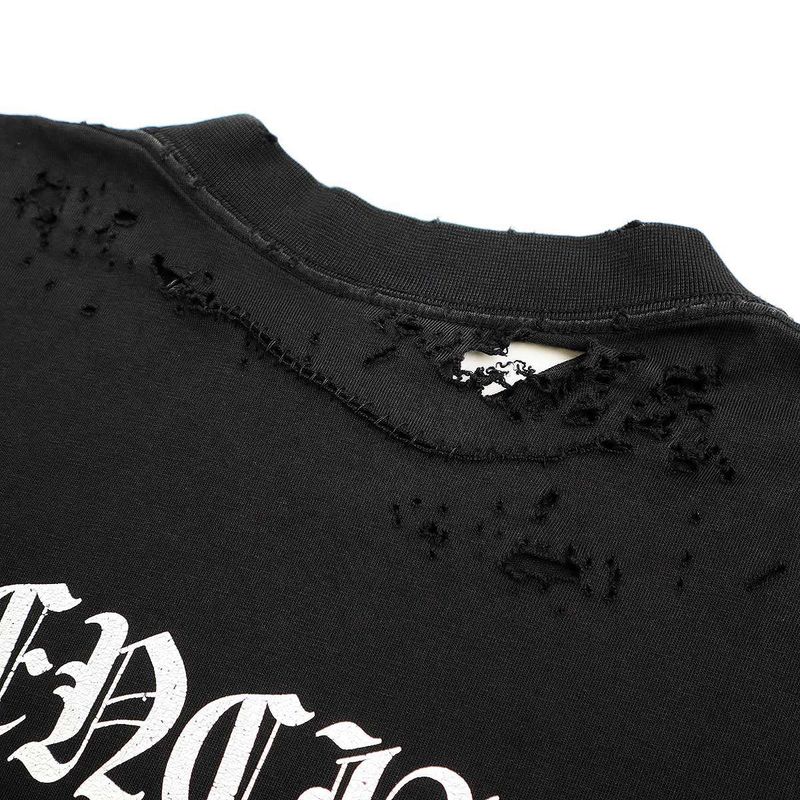 Balenciaga 24ss Logo Print Damaged Oversize D T-Shirt 764235 Tqvj8 Black XL