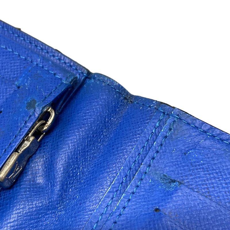 Louis Vuitton Taiga Portefeuille Blazer Long Wallet M63300 Noir Black Leather