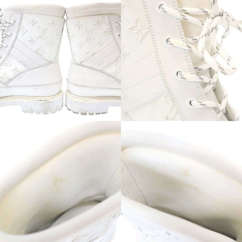 Louis Vuitton 20ss Landscape Line Monogram Boots 7 White 7