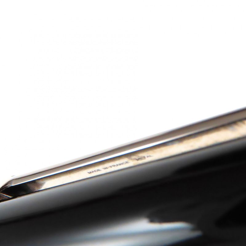 Cartier Santos Dumont Black Composite Logoed Twist Ballpoint Pen Black Silver