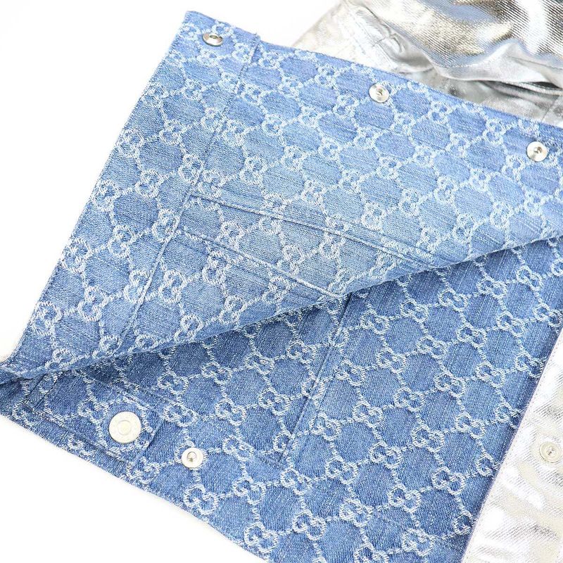 Gucci Sample 22aw GG Reversible Denim Jacket Reversible Over Denim Jacket