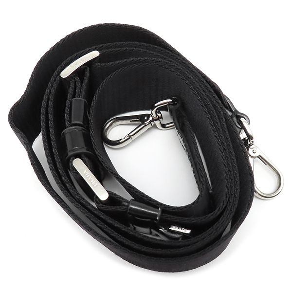 Prada Shoulder Bag Re-Nylon Smartphone Case Nylon Leather Black Silver Hardware