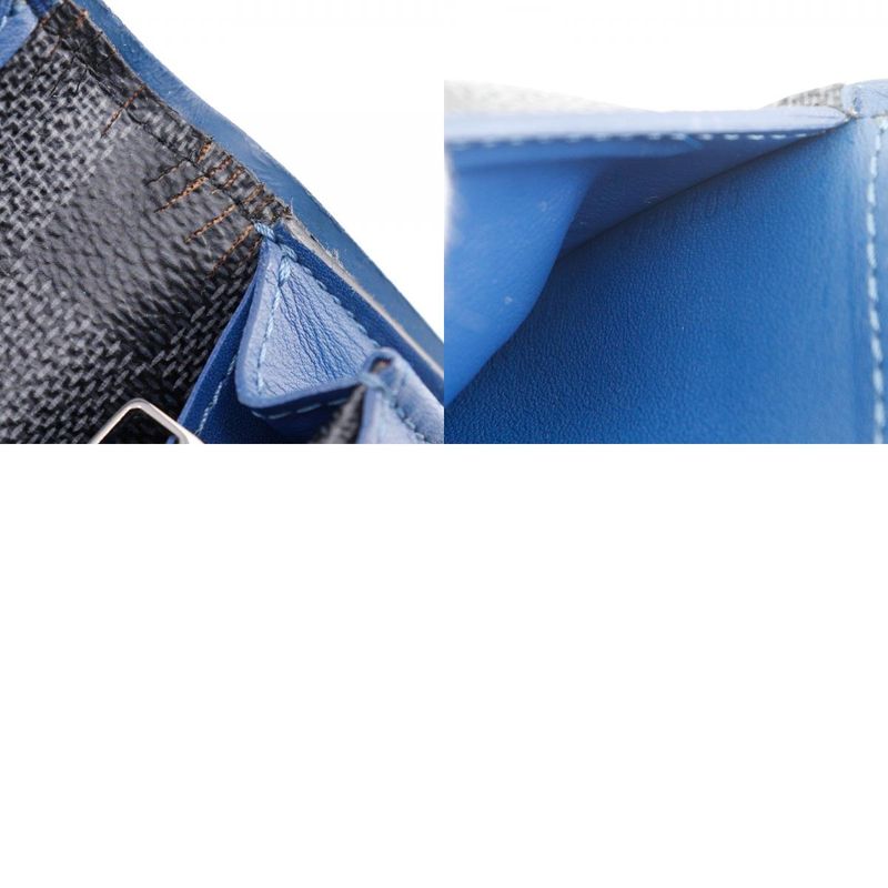 Louis Vuitton Portefeuille Blazer N63266 Damier Graphite Canvas Neptune Black