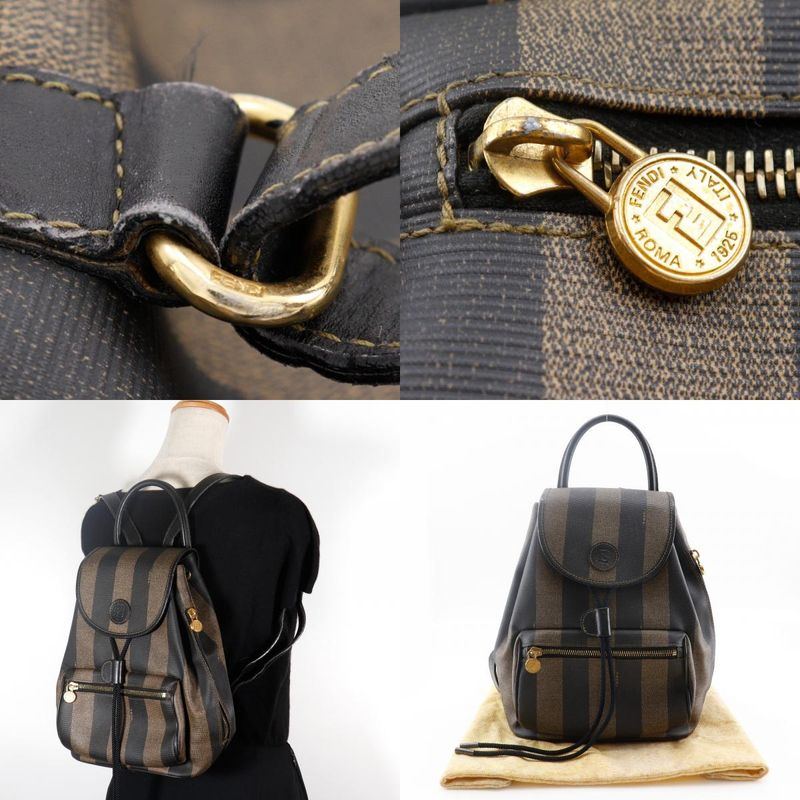 Fendi Pecan PVC Brown Women's Backpack/daypack