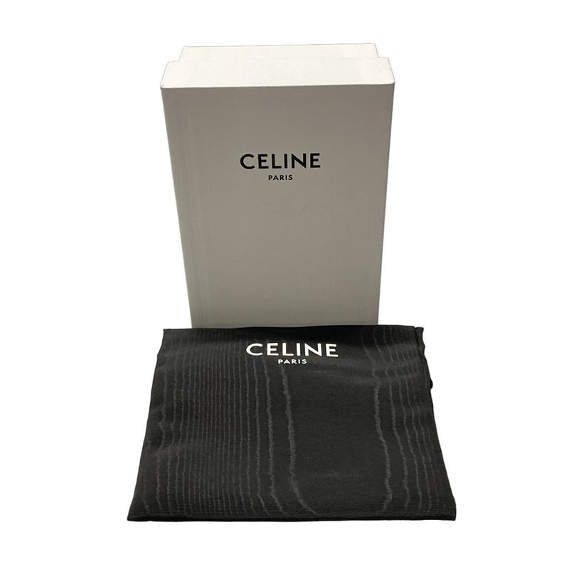 Celine Bifold Wallet Small Zip Wallet Triomphe Charm 10n993fvo38no Black Round