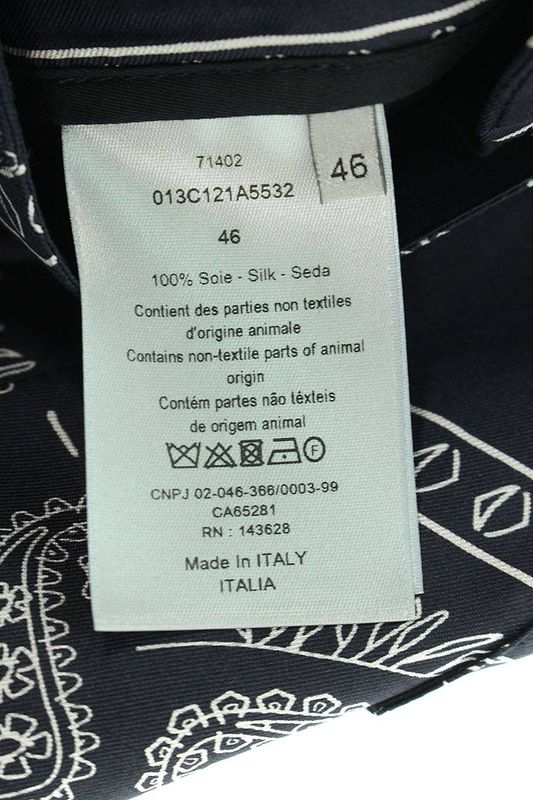 Dior 013c121a5532 Paisley Allover Silk Half Pants Men's 46