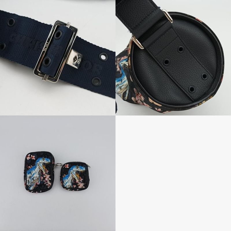 Christian Diorchristian Dior Solayama Robot Dinosaur Black And Multicolor Nylon