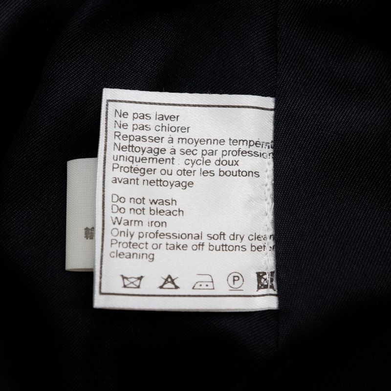 Chanel 94305 P11160v06456 Wool And Silk Black Women's Skirt