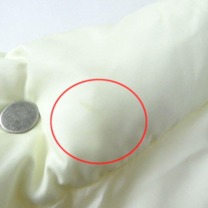 Gucci 683216 Short Length 2WAY Down Vest Bomber Jacket Down Jacket Ivory 36