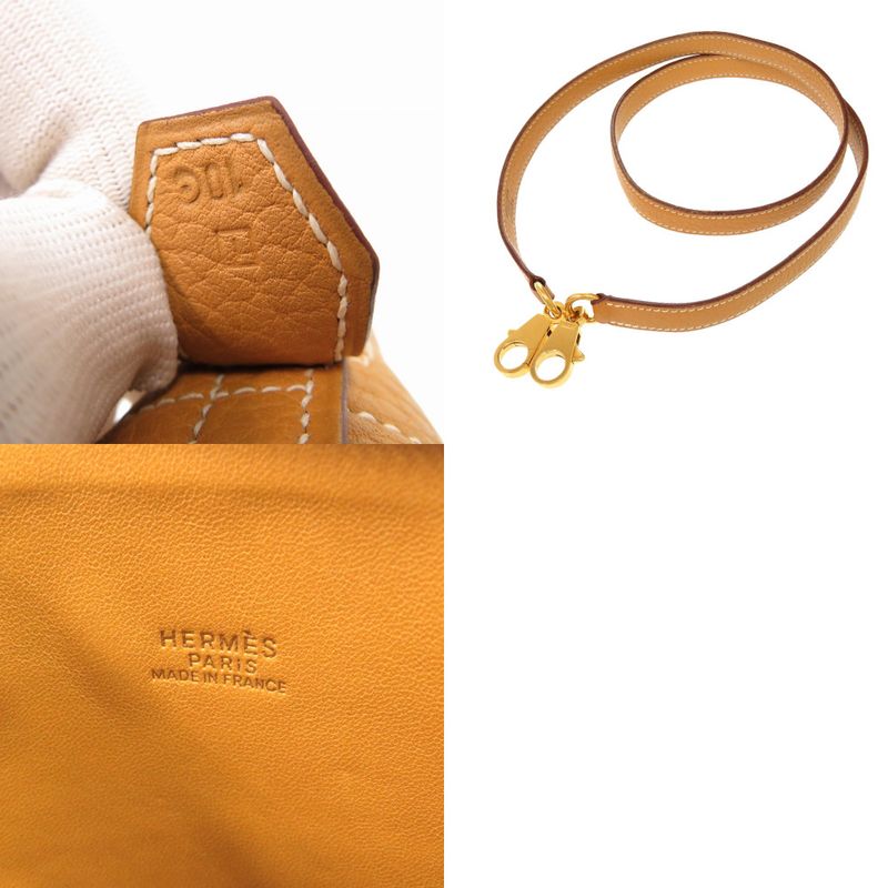 Hermes Bolide 31 Fjord Natural Sable Gold Hardware □I Engraved Handbag Brown