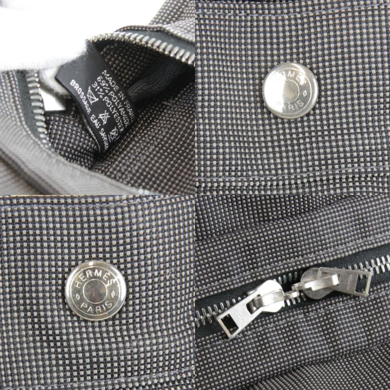 Hermes Her Line PM Handbag Canvas Gray