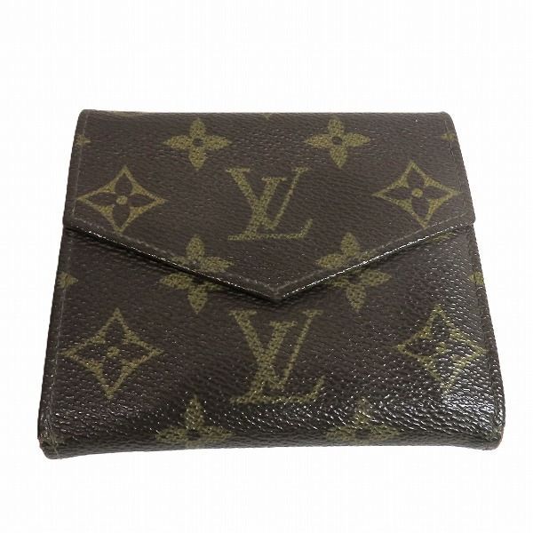 Louis Vuitton Monogram W Hook Porte Monebier M61660 Bifold Wallet Unisex