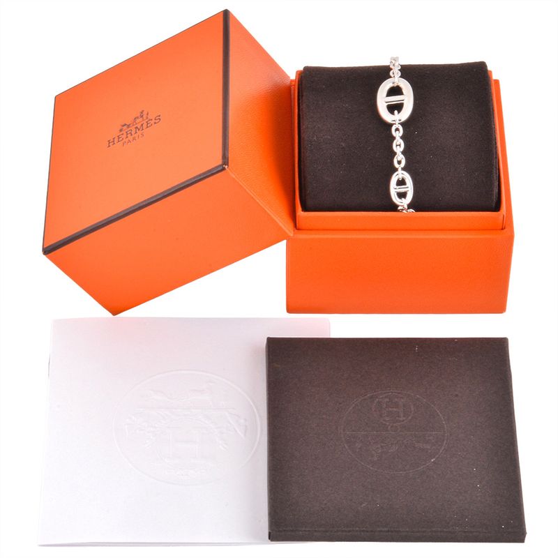 Hermes Chaine D'ancre Farandole ST Bracelet Sv925 254g 155cm (610in)