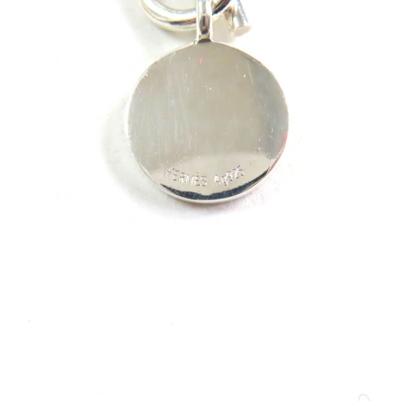 Hermes Amulet H Confetti Serie Necklace Pendant Accessory Ag925 Silver Weight