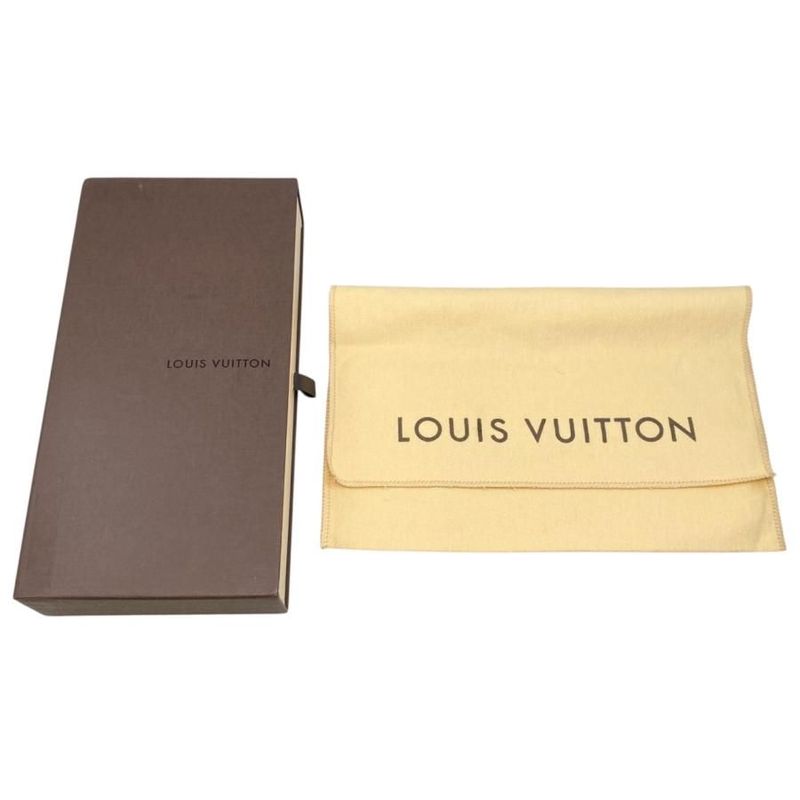 Louis Vuitton Bifold Long Wallet Portefeuille Antholite N63221 Damier Azure